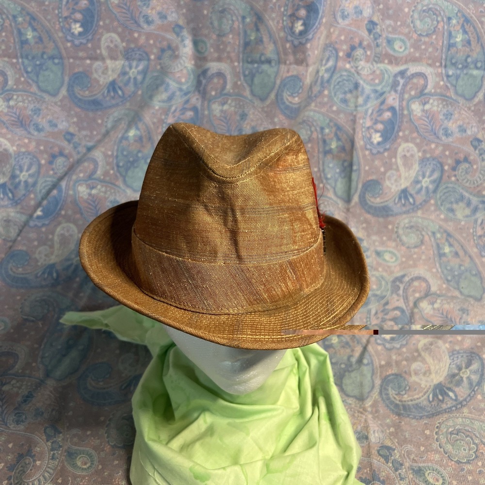 Vintage Pre-owned Brown Men's Fedora Size 7 1/4. Please Read Description.